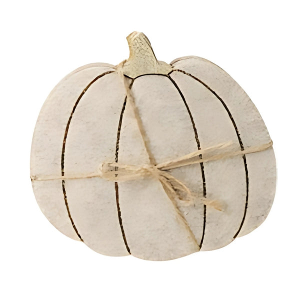 Koopman Felt Pumpkin Coaster Set | 4 Pieces, 3 Colors