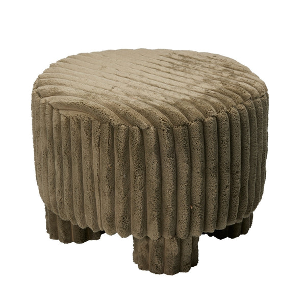 Koopman Chunky Cord Stool | Olive 40x29cm