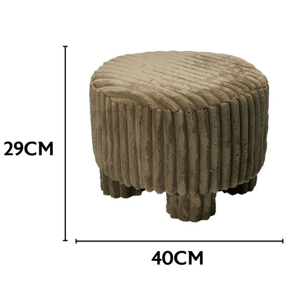 Koopman Chunky Cord Stool | Olive 40x29cm
