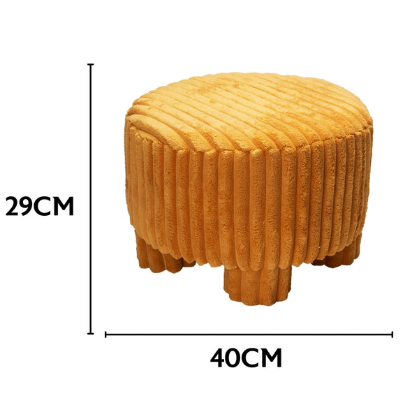 Koopman Chunky Cord Stool Ochre | 40x29cm