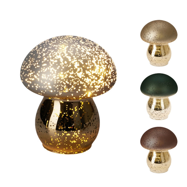 Koopman Speckle LED Mushroom Lamp | Battery-Operated