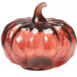 Koopman LED Glass Pumpkin Light | 13cm | Amber & Green