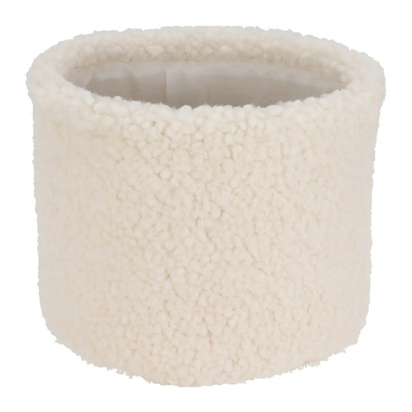 Teddy White Bouclé Storage Basket Set of 3 | Cream, Assorted Sizes