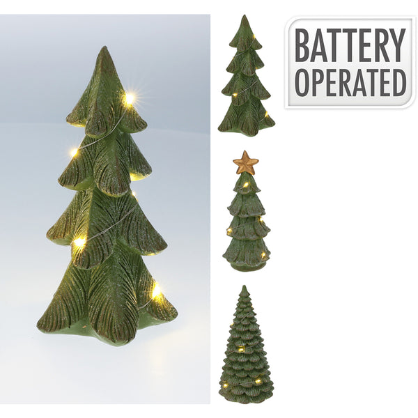 Christmas Battery-Operated LED Tabletop Christmas Tree | Warm White, 15.5cm