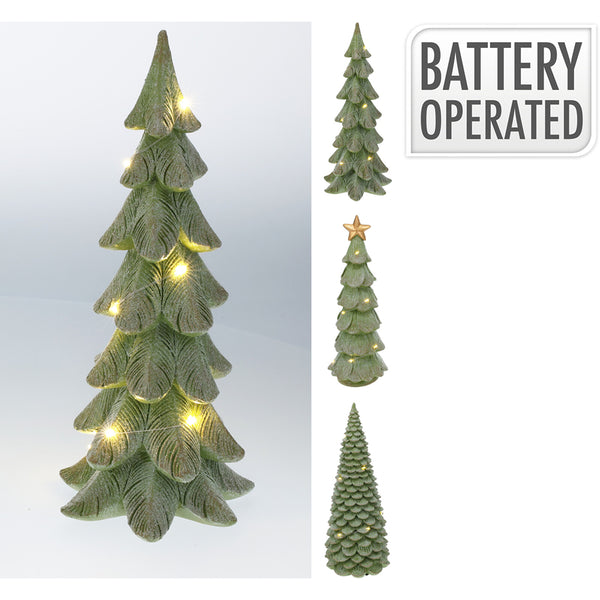 Christmas Tabletop LED Tree | 29cm, Battery-Operated, Warm White