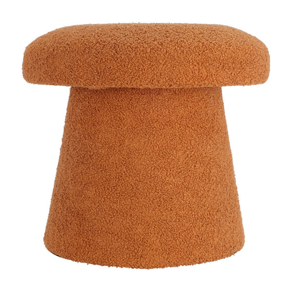 Koopman Orange Mushroom Teddy Stool | 38cm