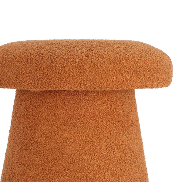 Koopman Orange Mushroom Teddy Stool | 38cm