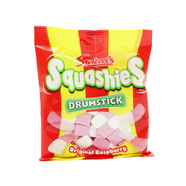 Swizzels Squashies Drumstick Original Soft Chews | Raspberry Flavour, 120g