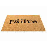 Fáilte Printed Rectangular Coir Entrance Door Mat | 40 x 60 cm