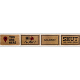 Hometrends Mad House Coir Doormat - 33x60cm