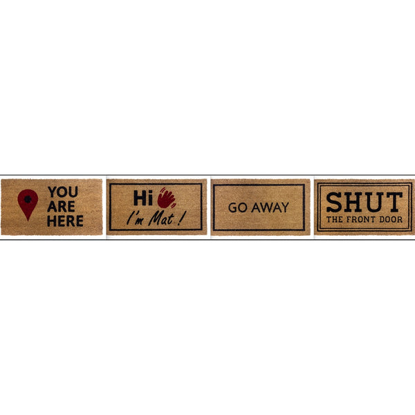 Hometrends Mad House Coir Doormat - 33x60cm