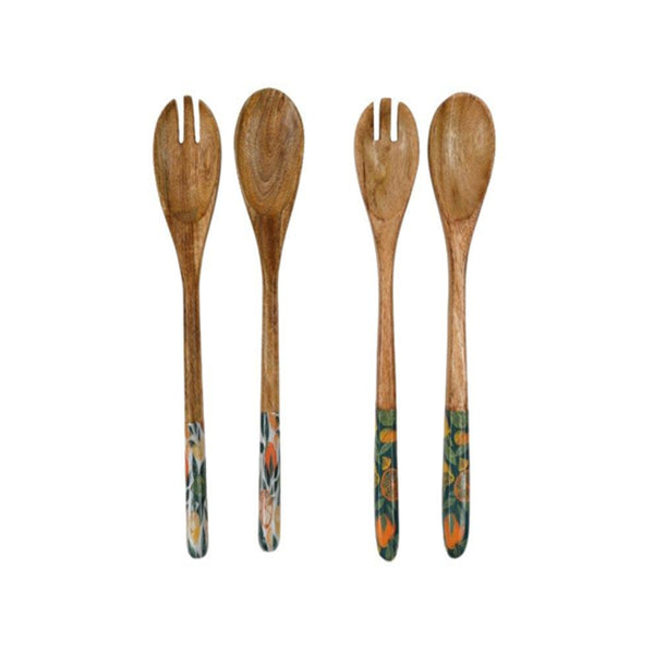 Citrus Design Salad Server Set | Two Pieces, Serving Utensils