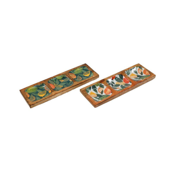Citrus Enamelled Serving Tray | 30 x 10cm, Citrus Print, Enamelware