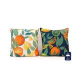 Citrus Decorative Accent Cushion | Water-Resistant, Citrus Pattern