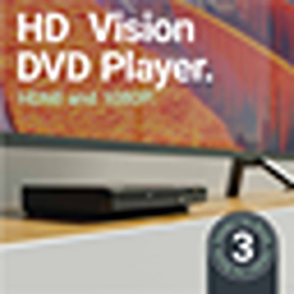 Oakcastle Multi-Region DVD Player | USB Playback, Front LED Clock