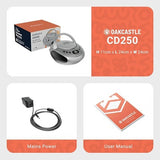 Oakcastle Silver CD250 Boombox | Bluetooth, CD Player, FM Radio