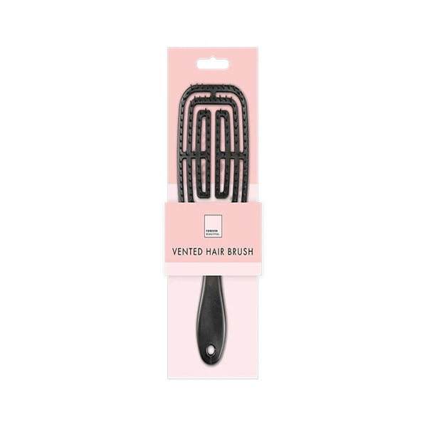 Vented Paddle Hair Brush Blow-Dry Brush | Black, Ergonomic Handle