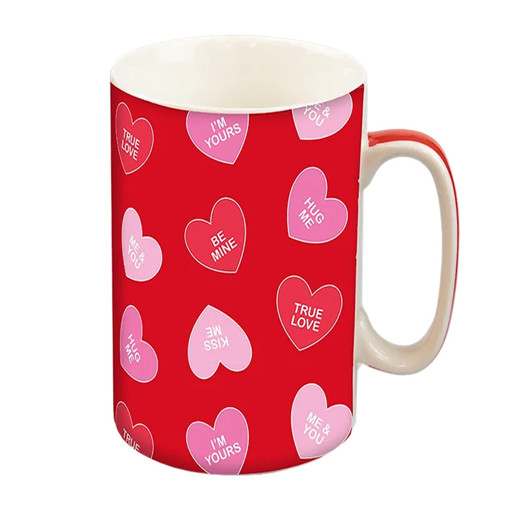 Jumbo Love Heart Ceramic Mug - Red - 1 Pack