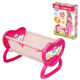 candy  ken pink heart accented cradle set 