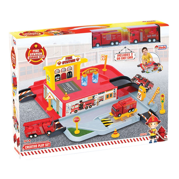 ded fire station garage playset 
