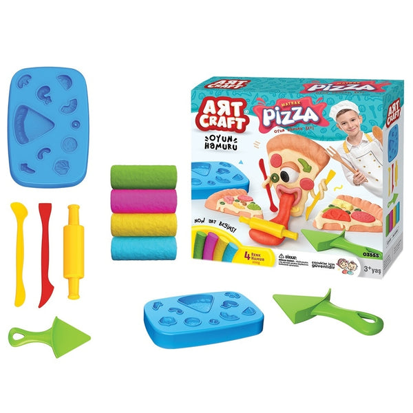 art craft funny pizza dough set 