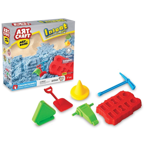 art craft construction-themed play sand set 