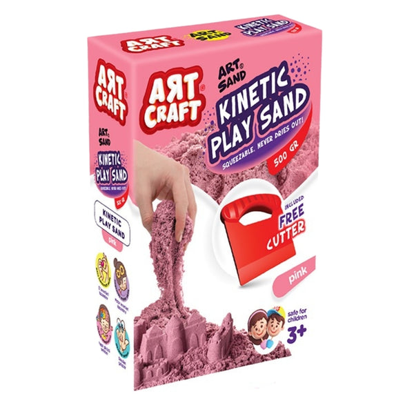 art craft pink modeling play sand 