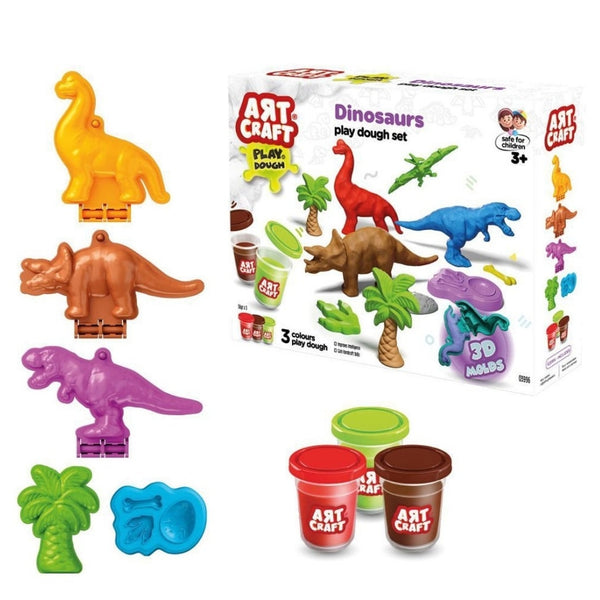 art craft dinosaurs dough set 