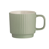 Mason Cash Embossed Line Ceramic Mug | Green | 355ml