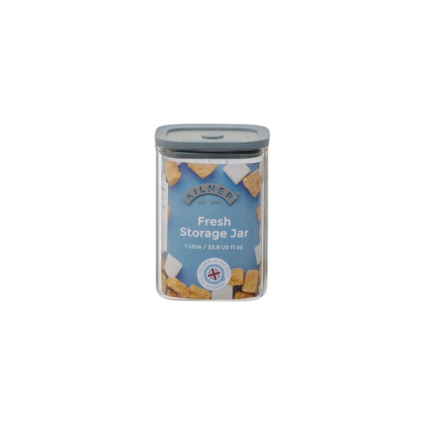 Kilner Airtight Storage Jar - 1 Litre - Fresh Square
