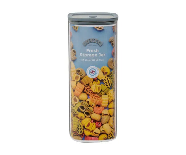 Kilner High-Quality Glass Fresh Storage Square Jar | 3.5 Litre