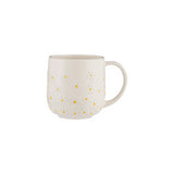 Price & Kensington Ceramic Daisy Mug | 360ml | Embossed Design with Yellow Accents