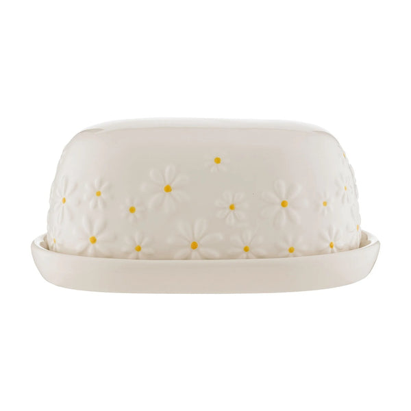 Price & Kensington Daisy Butter Dish - Neutral Color - Secure Lid