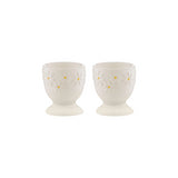 Price & Kensington Daisy Embossed Ceramic Egg Cup Set | Set of 2