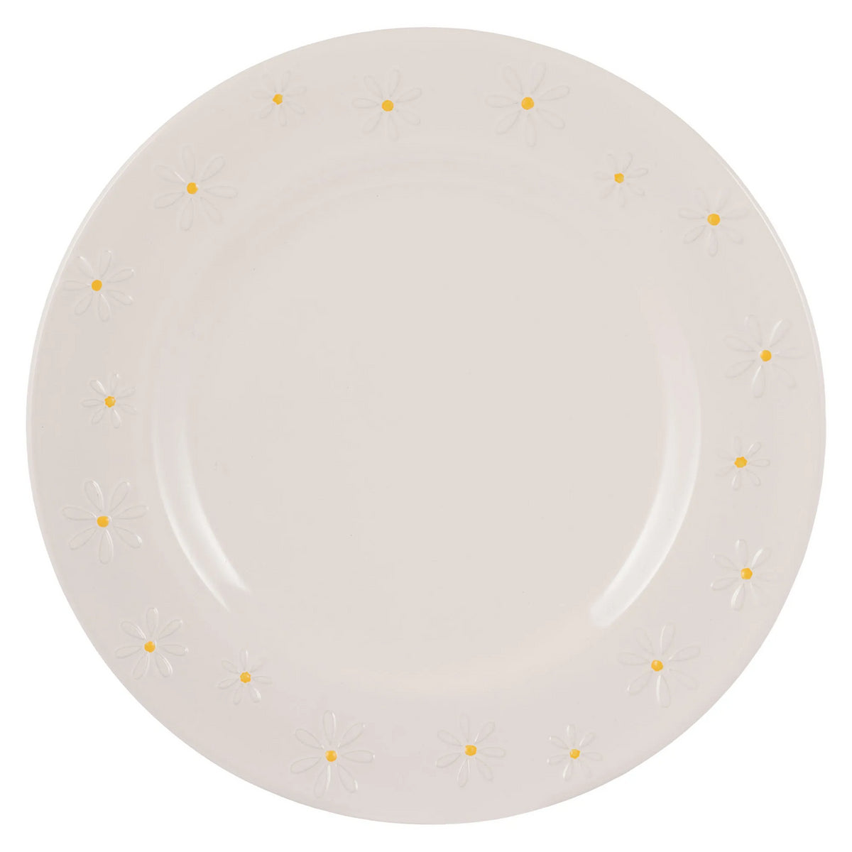Price & Kensington Embossed Daisy Dinner Plate | 27cm Ceramic