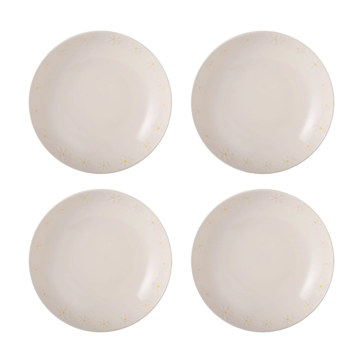 Price & Kensington Daisy Pattern Ceramic Pasta Bowl | 23cm | Beige
