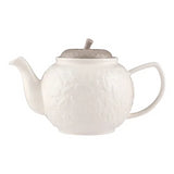 Price & Kensington Acorn 6 Cup Ceramic Teapot | Embossed Design, Excellent Heat Retention