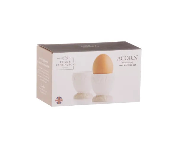 Price & Kensington Handpainted Acorn Egg Cups | Durable Material