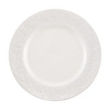 Price & Kensington Acorn Embossed Ceramic Dinner Plate | 27cm White