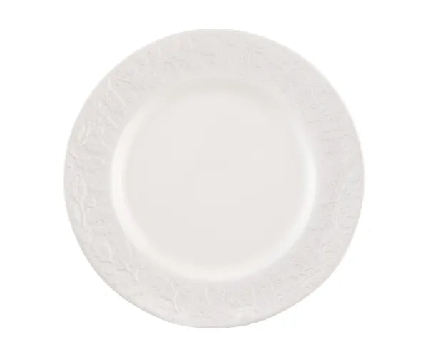 Price & Kensington Acorn Embossed Ceramic Dinner Plate | 27cm White