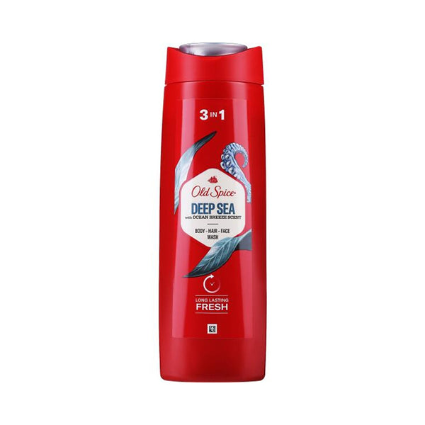 Old Spice Deep Sea Shower Gel | 3-in-1 Hair, Face and Body, Ocean Breeze Scent