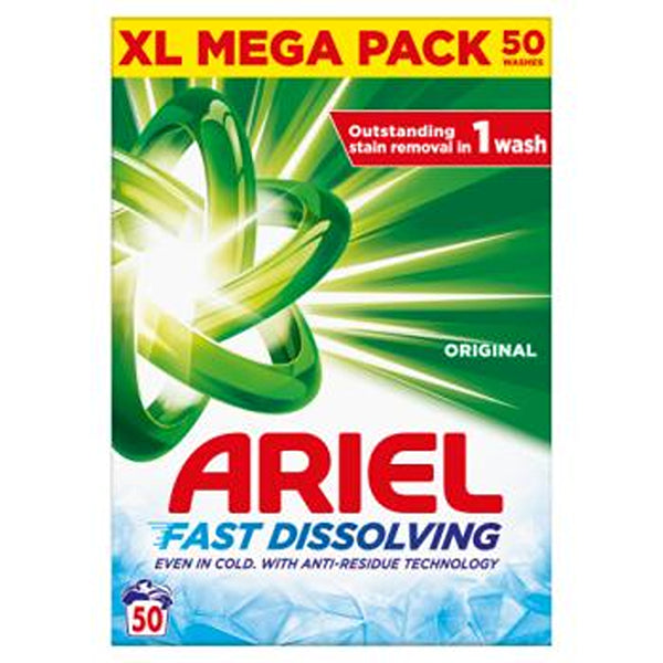 Ariel Fast Dissolving Washing Powder | 50 Washes