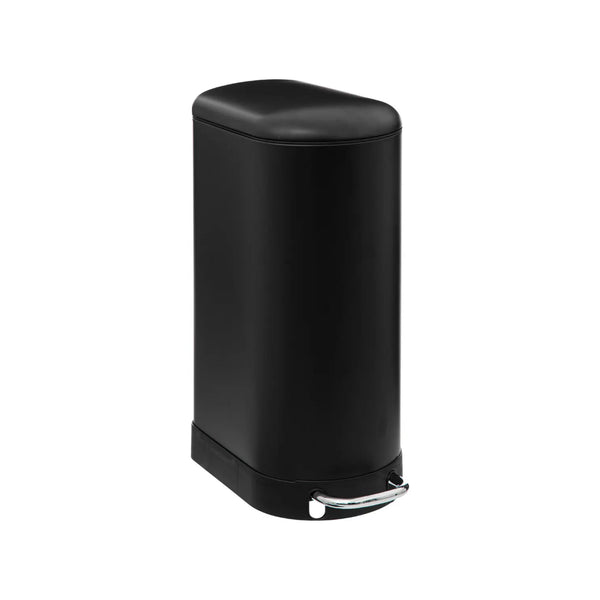 5FIVE Ariane Slim Matte Black Pedal Bin | 30L, Hands-Free, Easy-Wipe