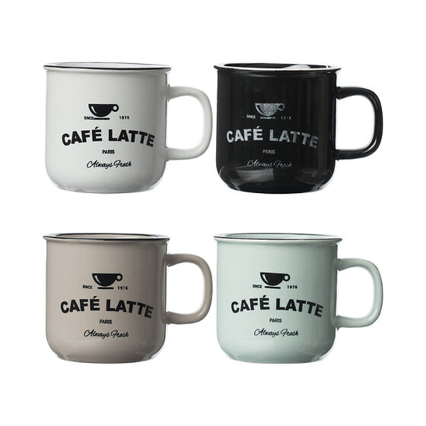 Secret de Gourmet Bistrot Enamel Mug | 42cl, Assorted Colours