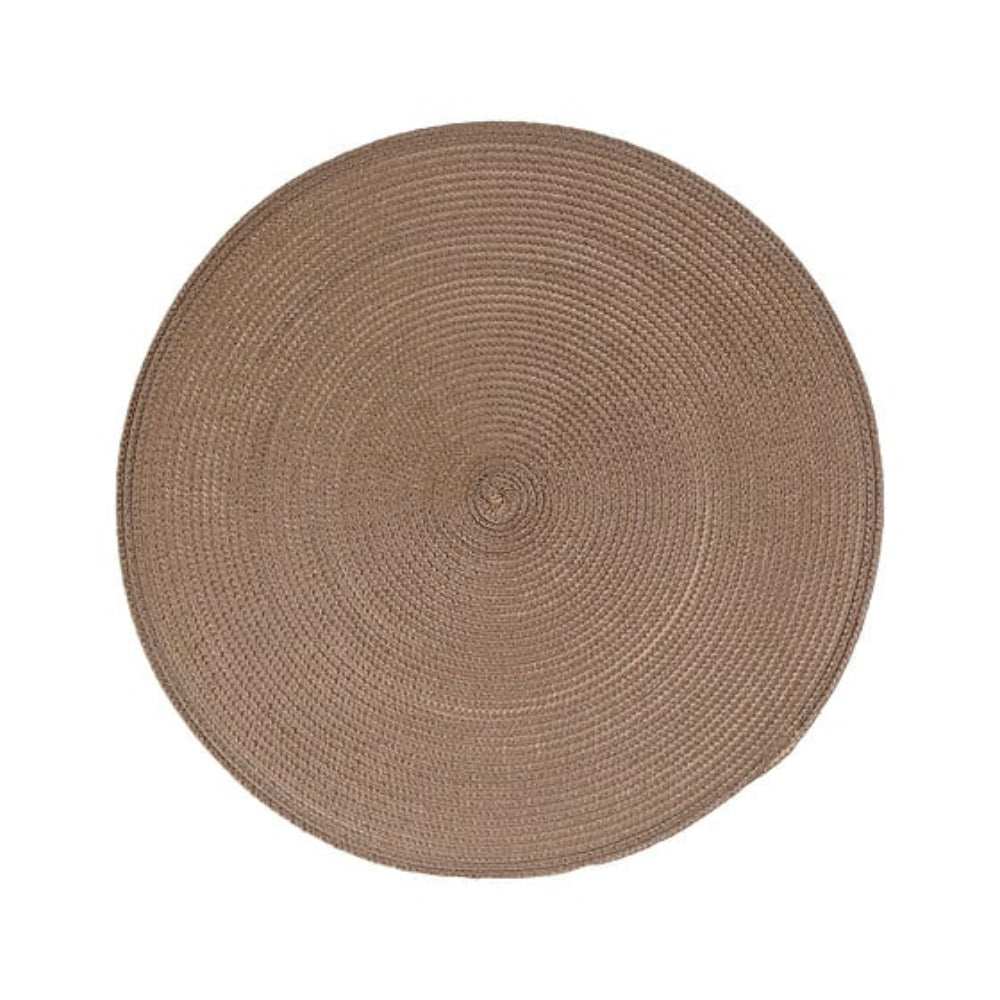 Secret de Gourmet Taupe Woven Round Placemat | 38cm Diameter