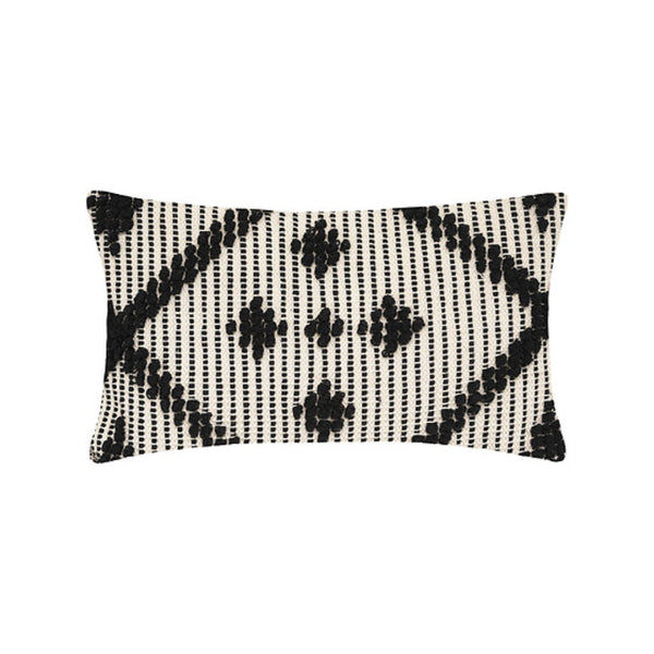 Secret de Gourmet Safari 3D Lumbar Cushion | 38 x 58cm, Black and Ivory