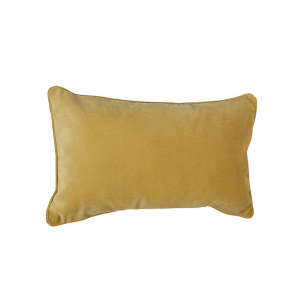 Secret de Gourmet Lilou Ochre Lumbar Cushion | 30 x 50cm, Piped Edge
