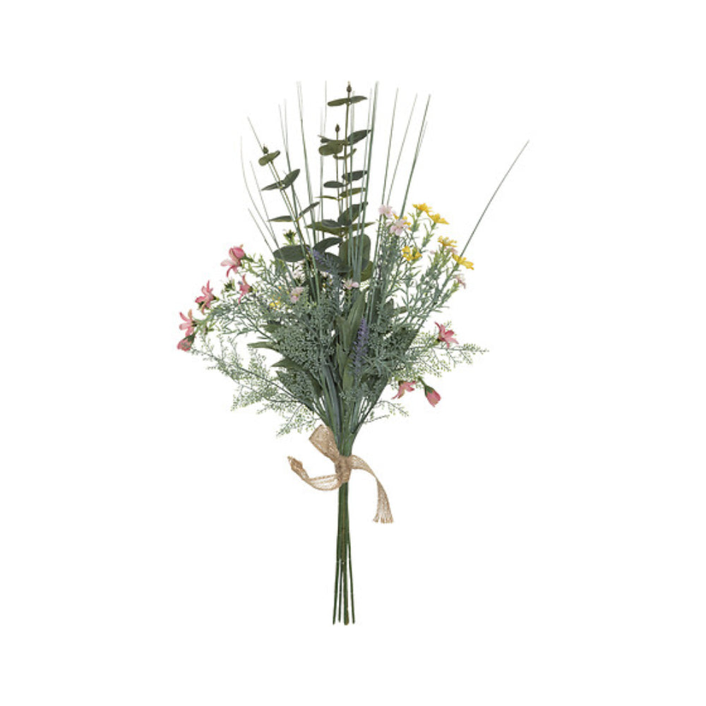 Atmosphera Rustic Eucalyptus Artificial Flower Bouquet | 68cm, Mixed Flowers