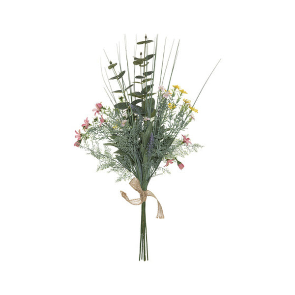 Atmosphera Rustic Eucalyptus Artificial Flower Bouquet | 68cm, Mixed Flowers