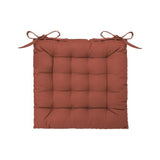 Atmosphera Quilted Tufted Seat Cushion | Terracotta, 38 x 38cm